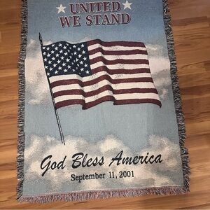 Patriotic American Flag Tapestry Blanket